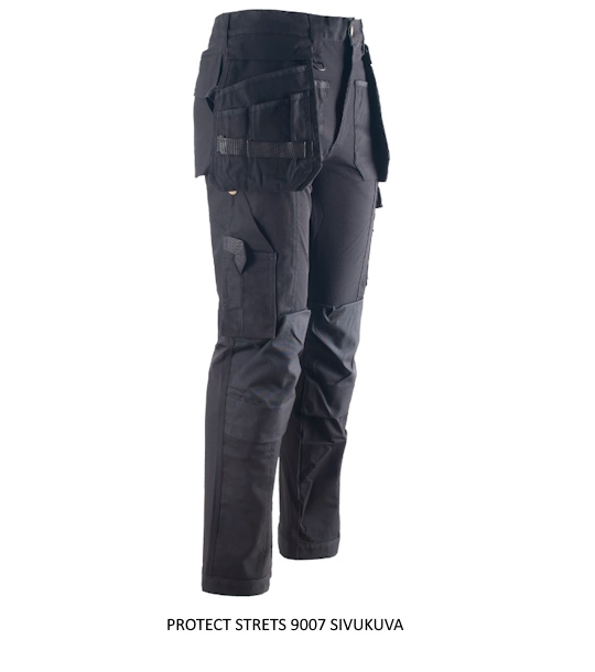 Stretch joustohousut, irroitettavilla riipputaskuilla